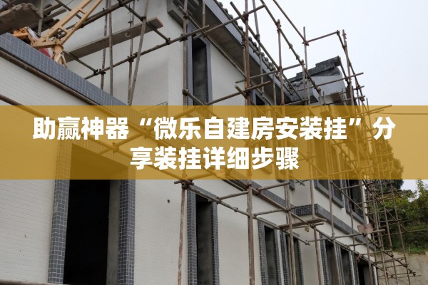 助赢神器“微乐自建房安装挂”分享装挂详细步骤

