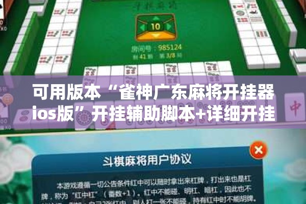 可用版本“雀神广东麻将开挂器ios版	”开挂辅助脚本+详细开挂安装教程