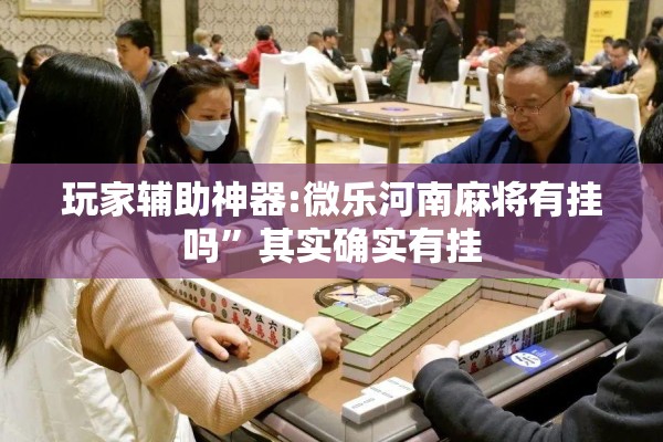 玩家辅助神器:微乐河南麻将有挂吗”其实确实有挂