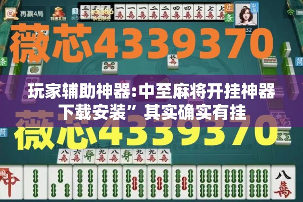 [教程经验]“中至麻将开挂神器下载安装”其实确实有挂