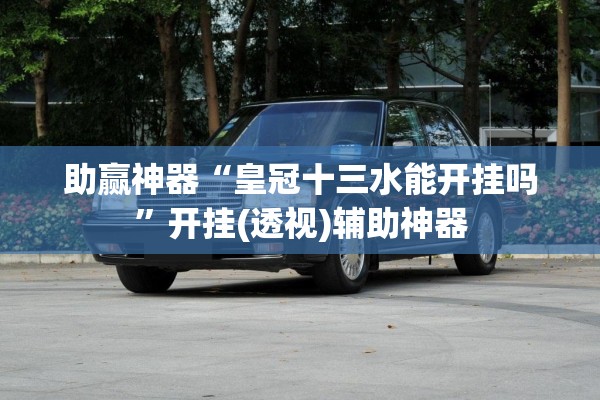 助赢神器“皇冠十三水能开挂吗”开挂(透视)辅助神器