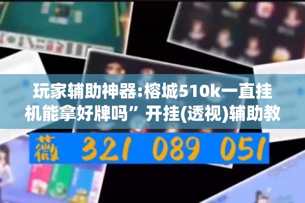 助赢神器“白金岛跑得快有没有挂”开挂(透视)辅助教程