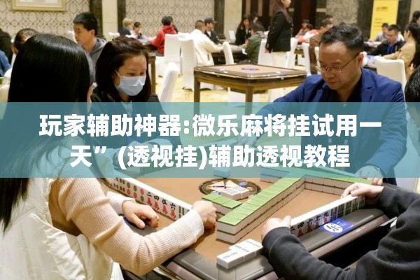 玩家辅助神器:微乐麻将挂试用一天”(透视挂)辅助透视教程