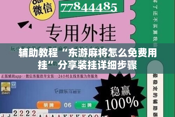 辅助教程“东游麻将怎么免费用挂”分享装挂详细步骤