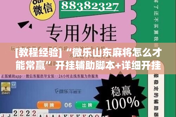 [教程经验]“微乐山东麻将怎么才能常赢”开挂辅助脚本+详细开挂安装教程