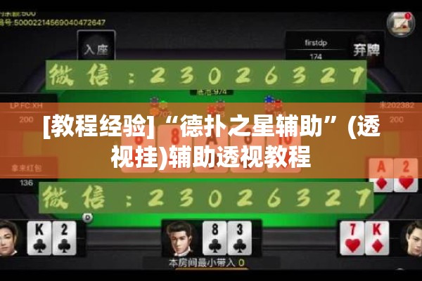 [教程经验]“德扑之星辅助	”(透视挂)辅助透视教程